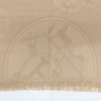 Hermes Heaven Cashmere Shawl New Libris Brown Scarf — view 3