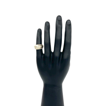 Hermes Vintage Leaf Ring 925 Sterling Silver — view 2