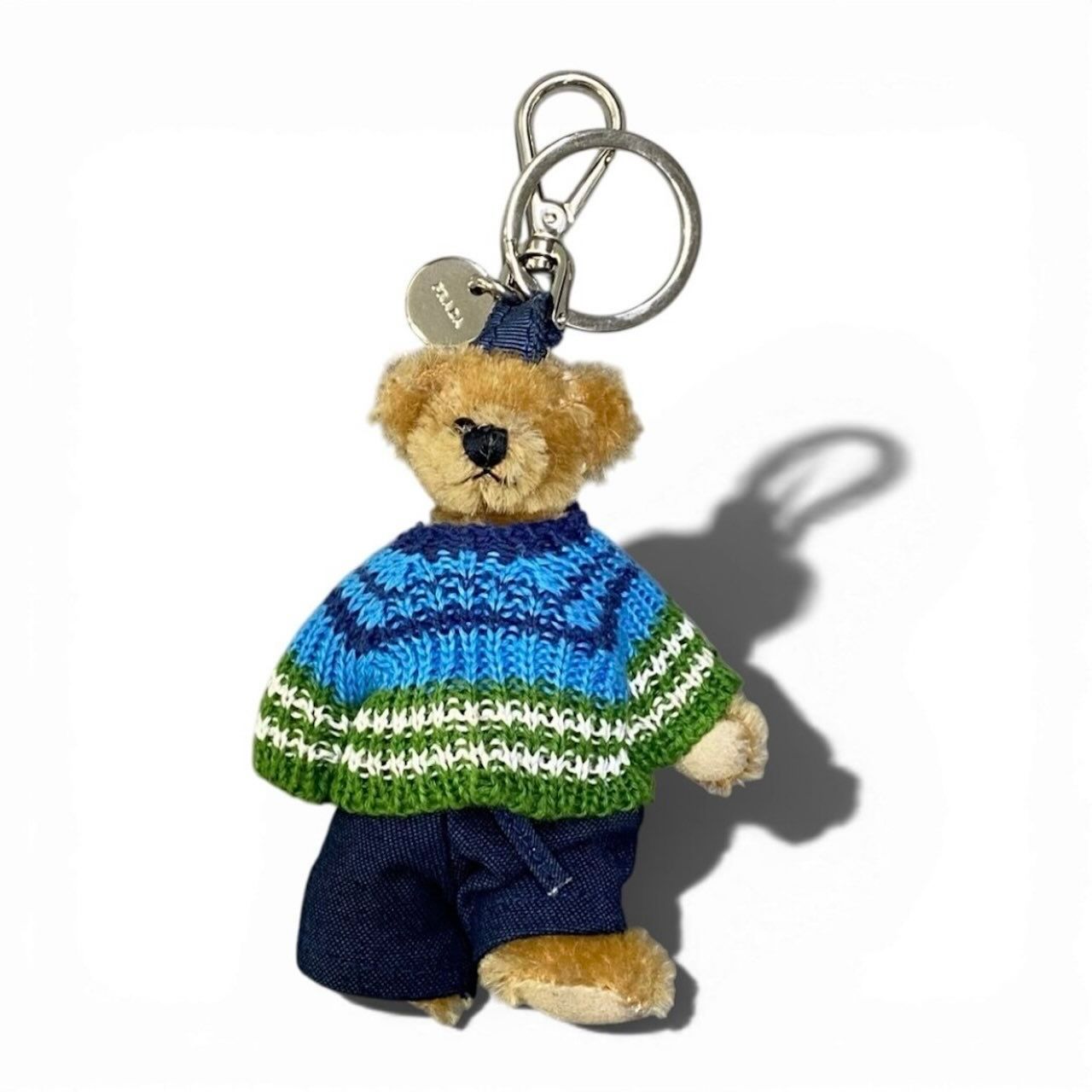 Prada Knit Bear Multicolor Key Ring Sweater — view 2