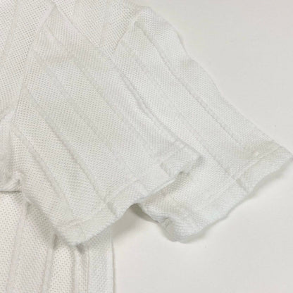 Dior Short Sleeve Knit Summer Sweater Emblem Embroidery White Cotton — view 5