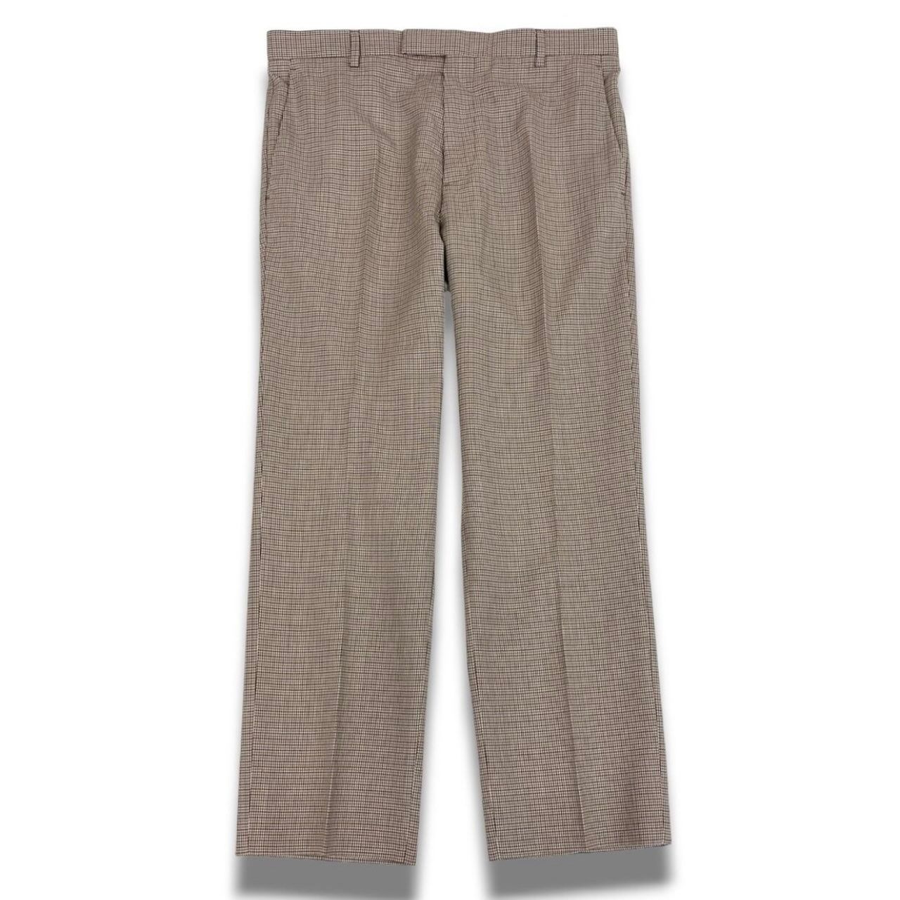 Gucci Houndtooth Trousers Pants Brown Wool — view 2