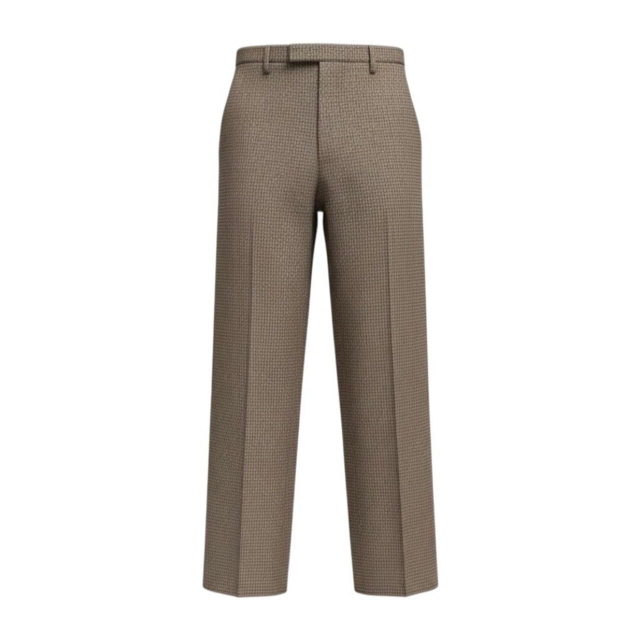Gucci Houndtooth Trousers Pants Brown Wool