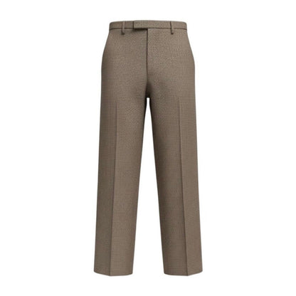 Gucci Houndtooth Trousers Pants Brown Wool