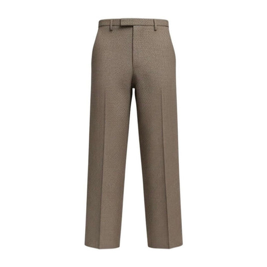 Gucci Houndtooth Trousers Pants Brown Wool