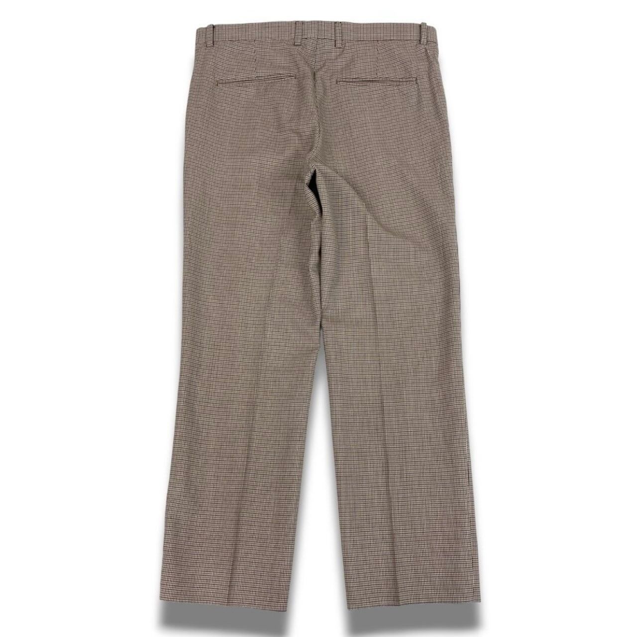 Gucci Houndtooth Trousers Pants Brown Wool — view 3