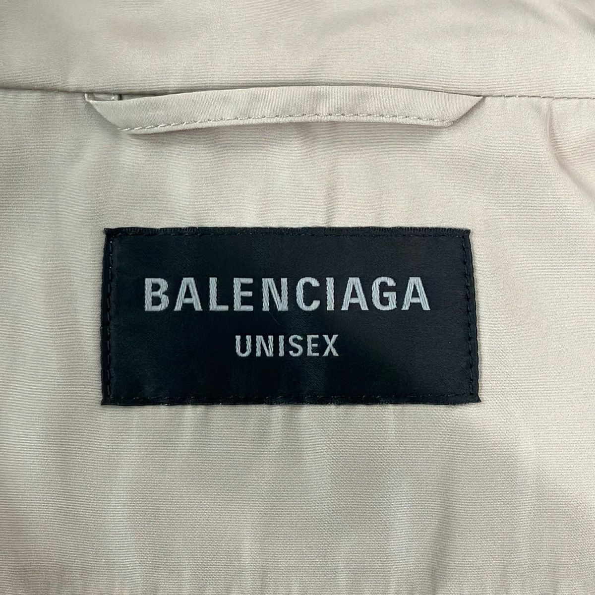 Balenciaga Jacket Xxs Gray Beige Black Long Sleeve Zip Up Logo Print Spring — view 3
