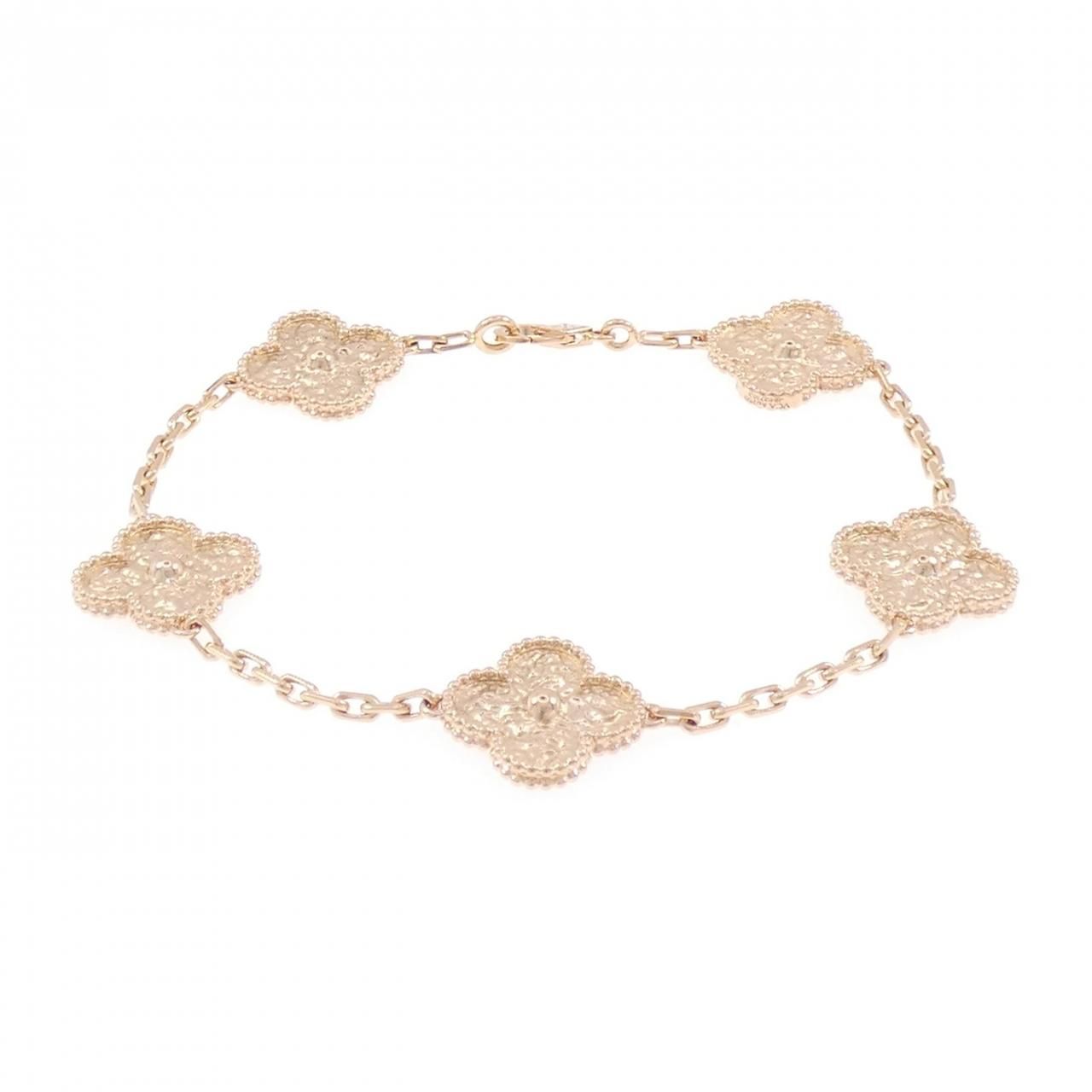 Van Cleef & Arpels Vintage Alhambra 5 Motif Bracelet — view 2