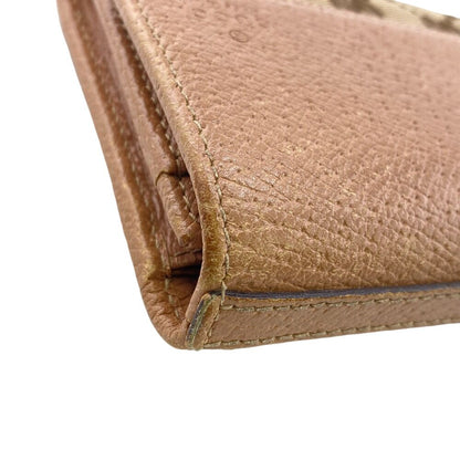 Gucci Covered Zipper Coin Purse Wallet GG Canvas Beige — view 6
