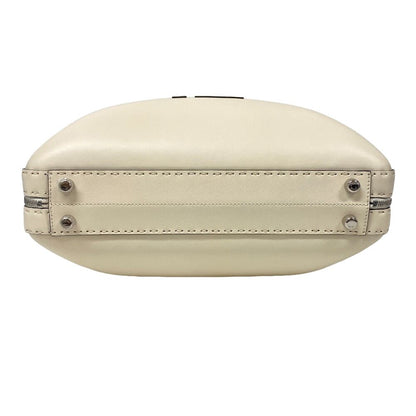 Fendi Suitcase Leather Handbag Ivory — view 5