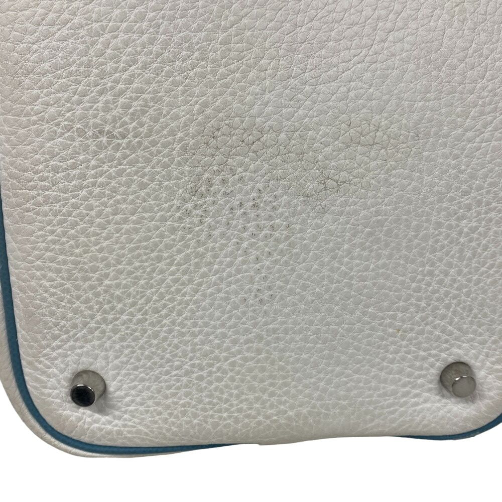 Hermes Picotin Eclat 22 Taurillon Clemence Handbag White Brands — view 5