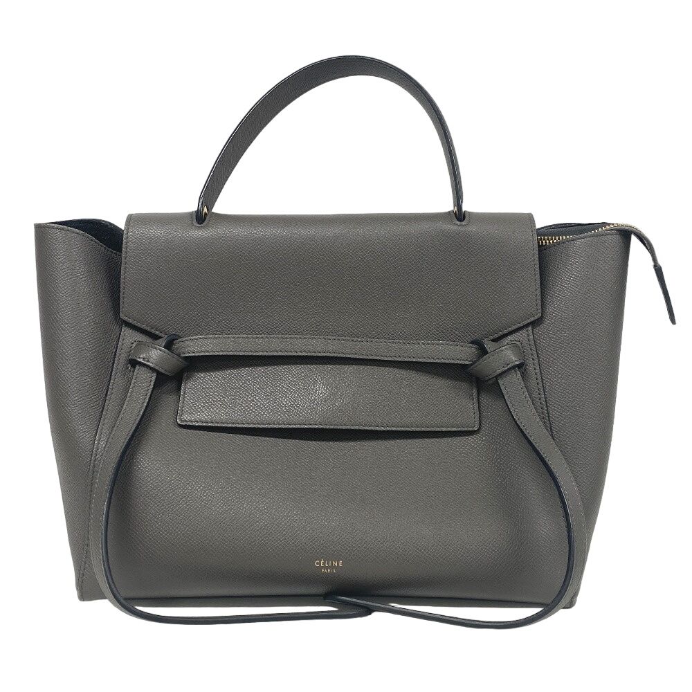 Celine Belt Bag Mini 2-Way Leather Gray