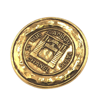 Chanel 31 Rue Cambon Brooch Gold