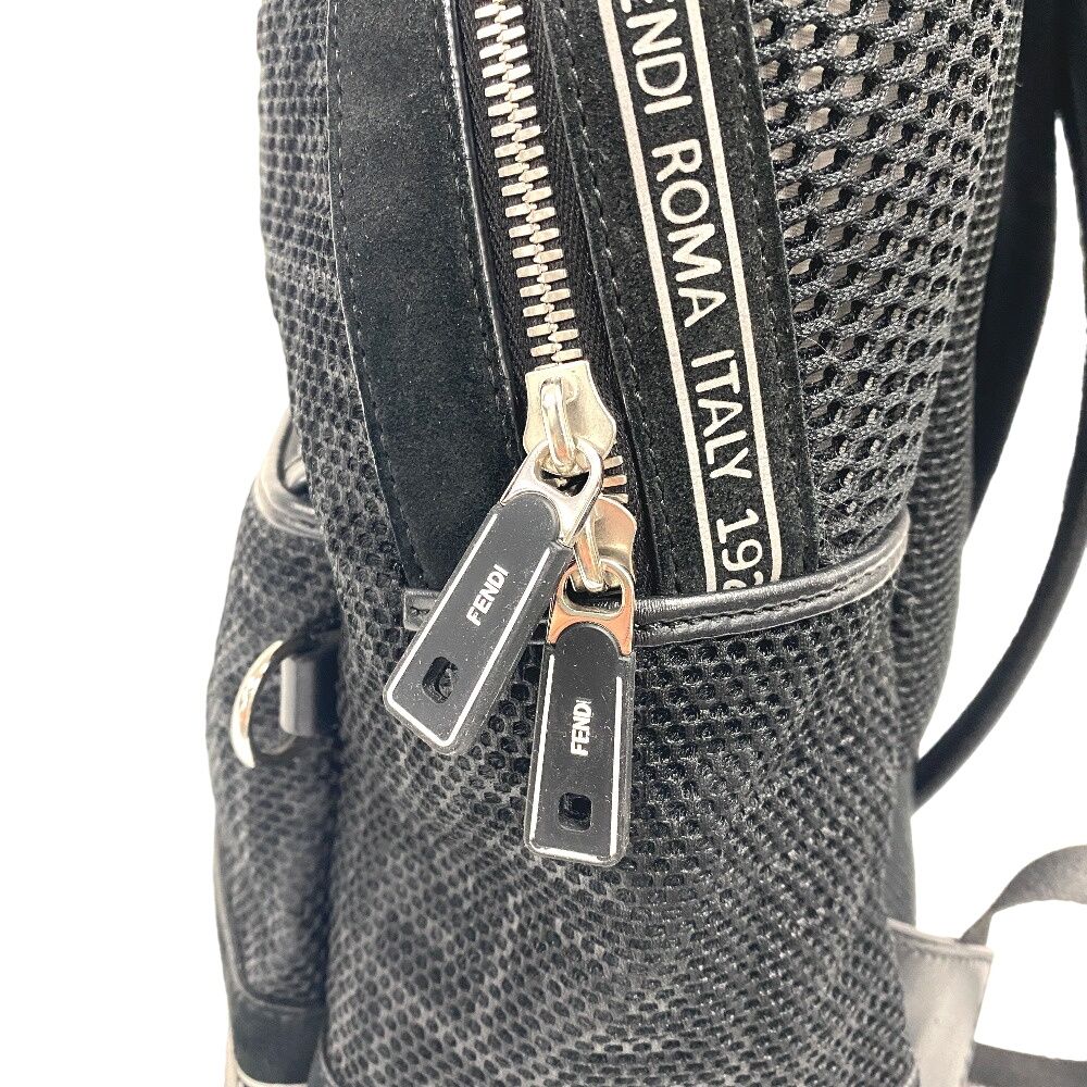 Fendi Zucca Mesh Backpack Black — view 6