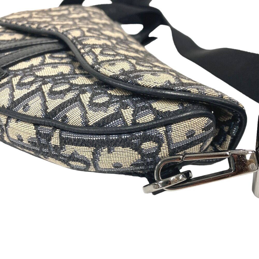 Dior Oblique Saddle Bag Canvas Navy — view 5