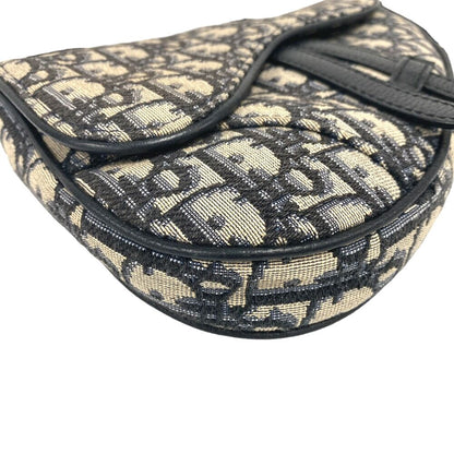 Dior Oblique Saddle Bag Canvas Navy — view 4