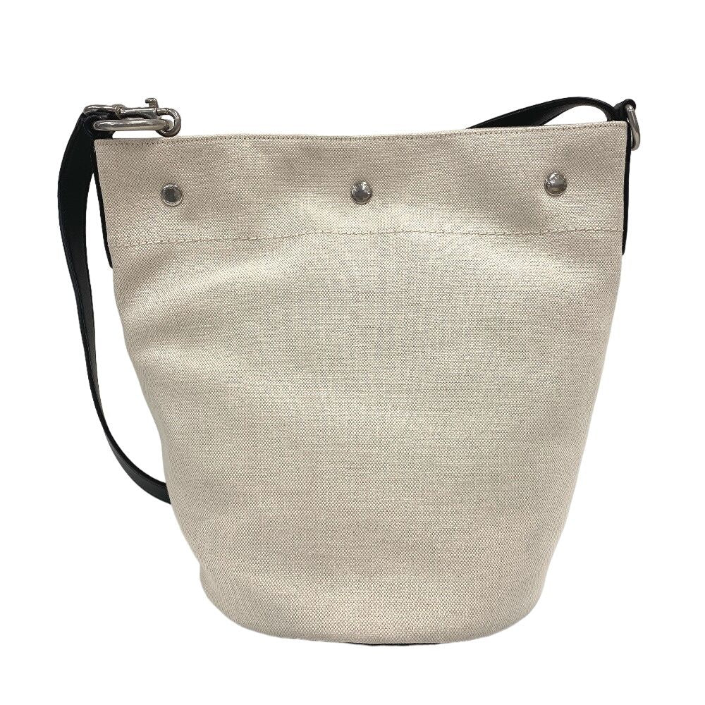 Saint Laurent Paris Rive Gauche Canvas Shoulder Bag Beige Brands — view 2