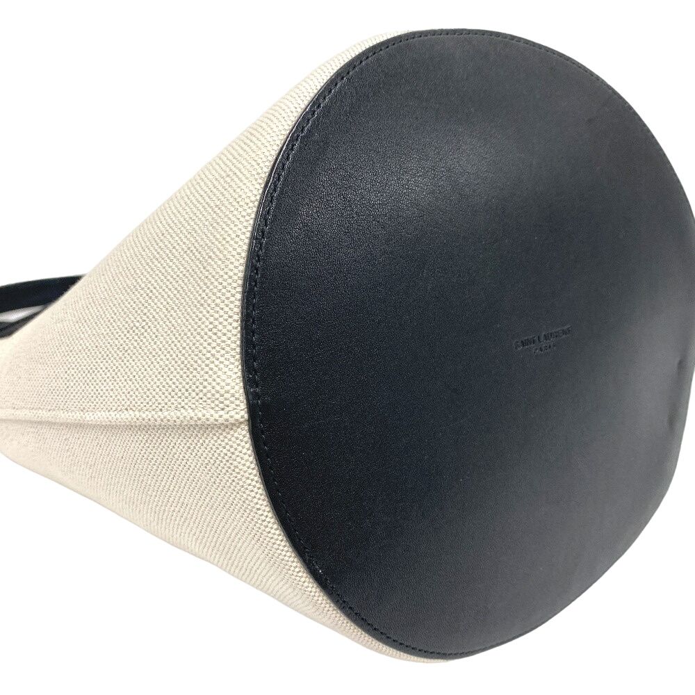 Saint Laurent Paris Rive Gauche Canvas Shoulder Bag Beige Brands — view 4