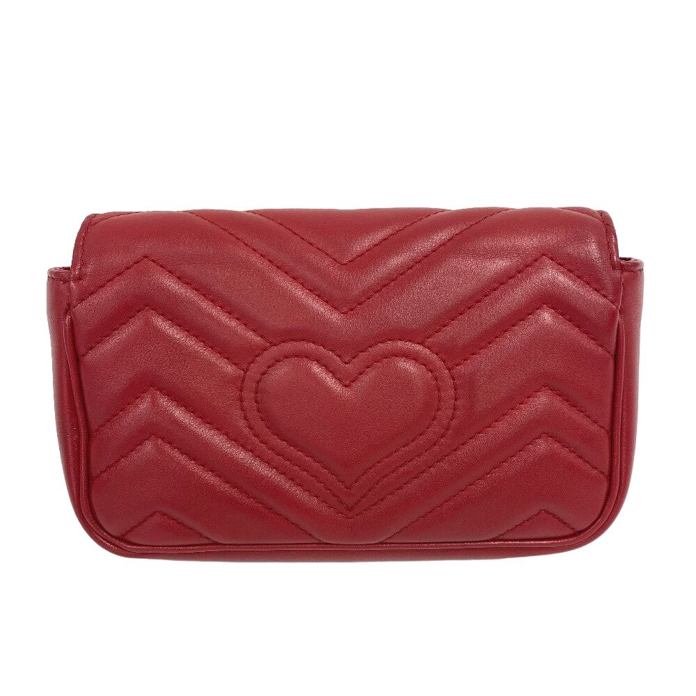 Gucci Chain Shoulder GG Marmont Leather Bag — view 2