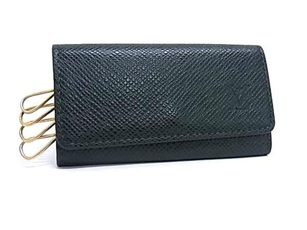 Louis Vuitton Key Case Multicles 4 Epi Green Taiga Quadruple Strand Gold