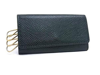 Louis Vuitton Key Case Multicles 4 Epi Green Taiga Quadruple Strand Gold