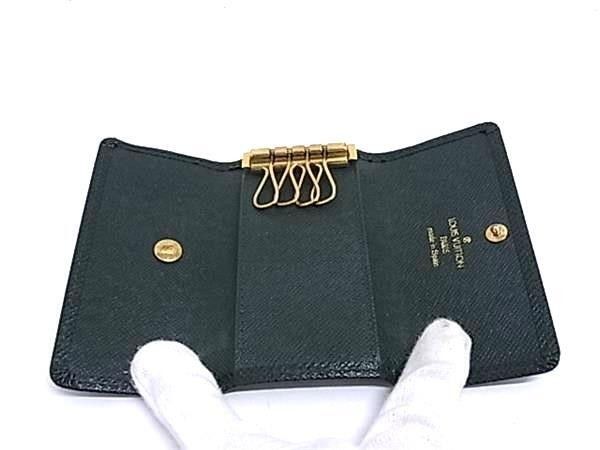Louis Vuitton Key Case Multicles 4 Epi Green Taiga Quadruple Strand Gold — view 3