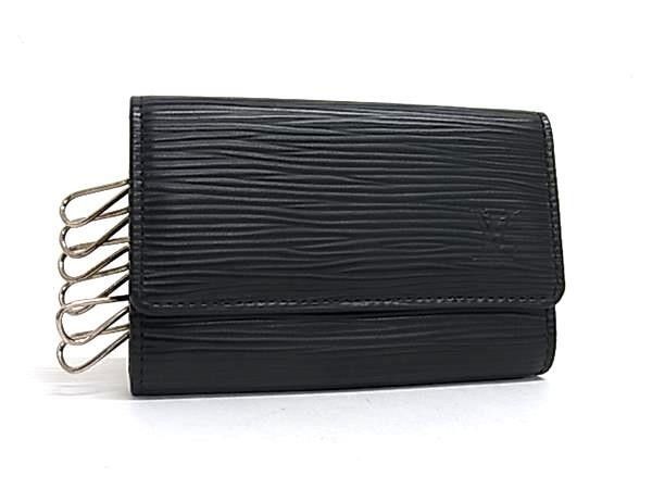 Louis Vuitton Key Case Multicles 6 Noir Epi 6 Silver Key Holder