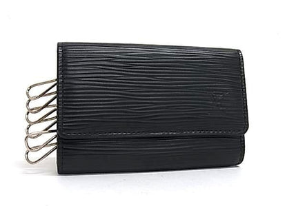 Louis Vuitton Key Case Multicles 6 Noir Epi 6 Silver Key Holder