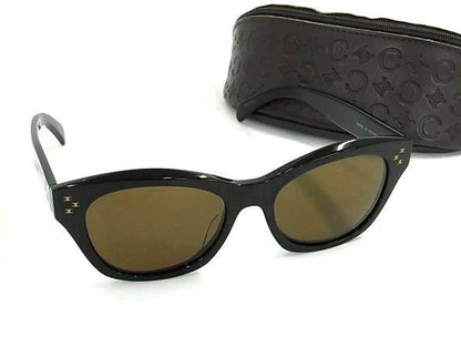 Celine Sunglasses Macadam Black Lens Clear Brown Acetate Eyewear