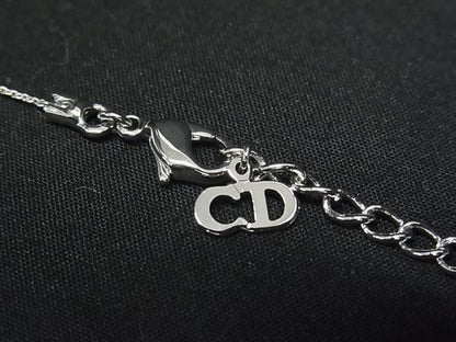 Dior Necklace Silver Metal Logo — view 3