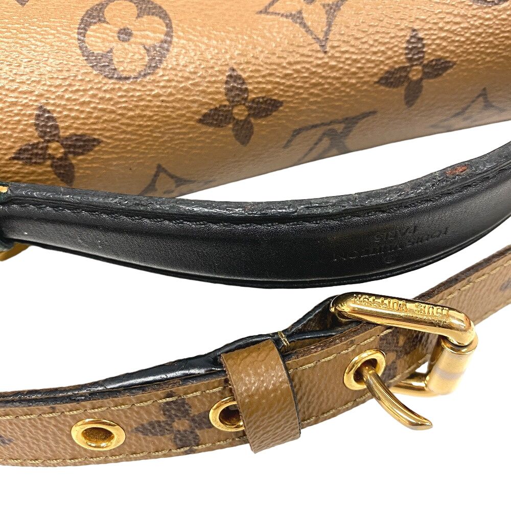 Louis Vuitton Pochette Metis Monogram Reverse Shoulder Bag Brown — view 6
