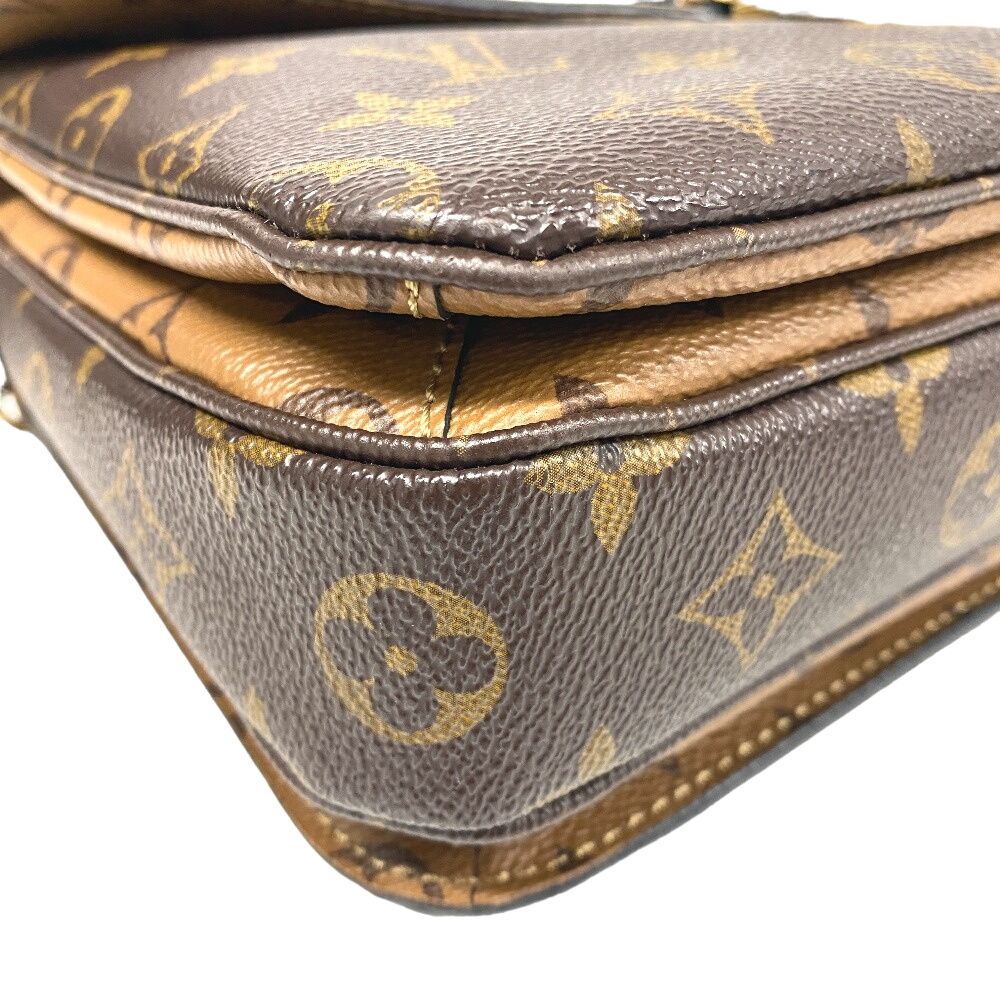 Louis Vuitton Pochette Metis Monogram Reverse Shoulder Bag Brown — view 4