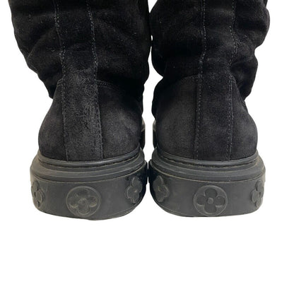 Louis Vuitton Bree the Line Suede Boots Black — view 6