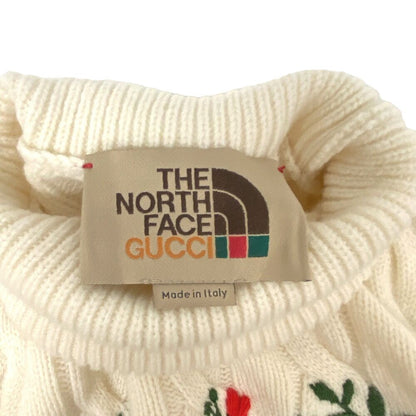 Gucci High Neck Knit Wool White Sweater — view 3