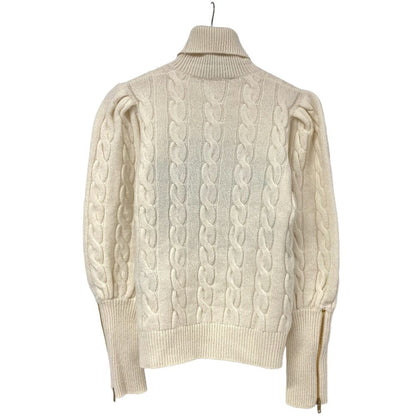 Gucci High Neck Knit Wool White Sweater — view 2