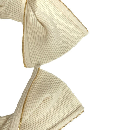 Gucci High Neck Knit Wool White Sweater — view 5
