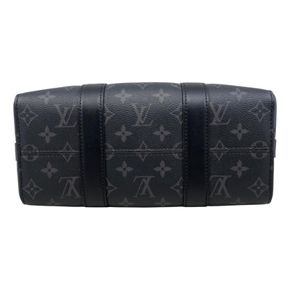 Louis Vuitton City Keepall Shoulder Bag Monogram Eclipse Black Gray — view 5