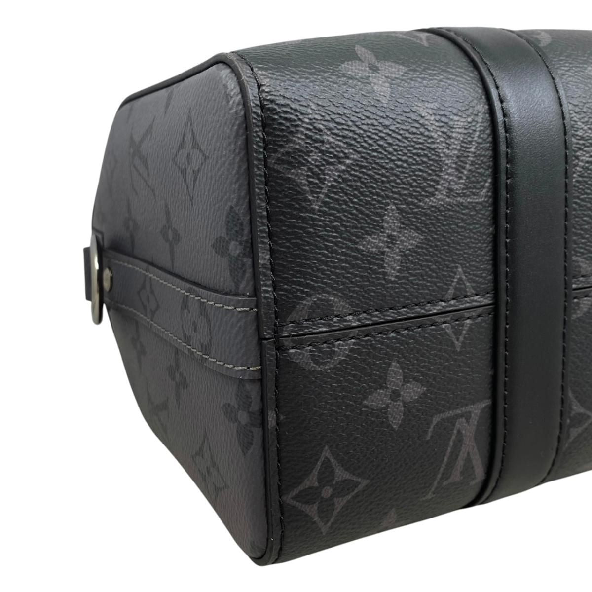 Louis Vuitton City Keepall Shoulder Bag Monogram Eclipse Black Gray — view 6