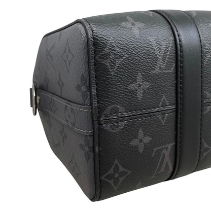 Louis Vuitton City Keepall Shoulder Bag Monogram Eclipse Black Gray — view 6