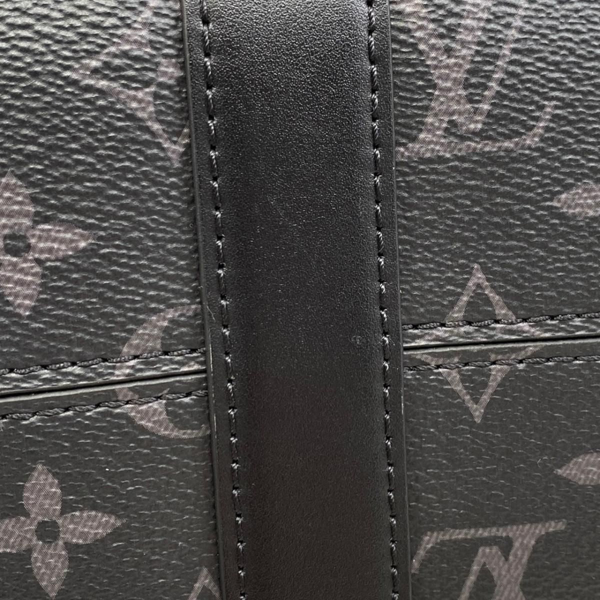 Louis Vuitton City Keepall Shoulder Bag Monogram Eclipse Black Gray — view 8