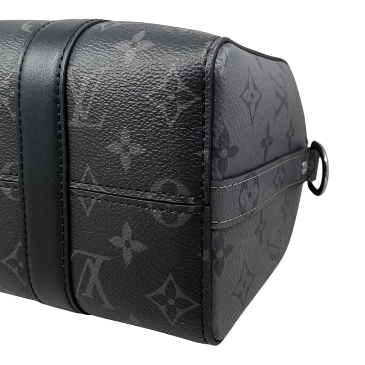 Louis Vuitton City Keepall Shoulder Bag Monogram Eclipse Black Gray — view 7