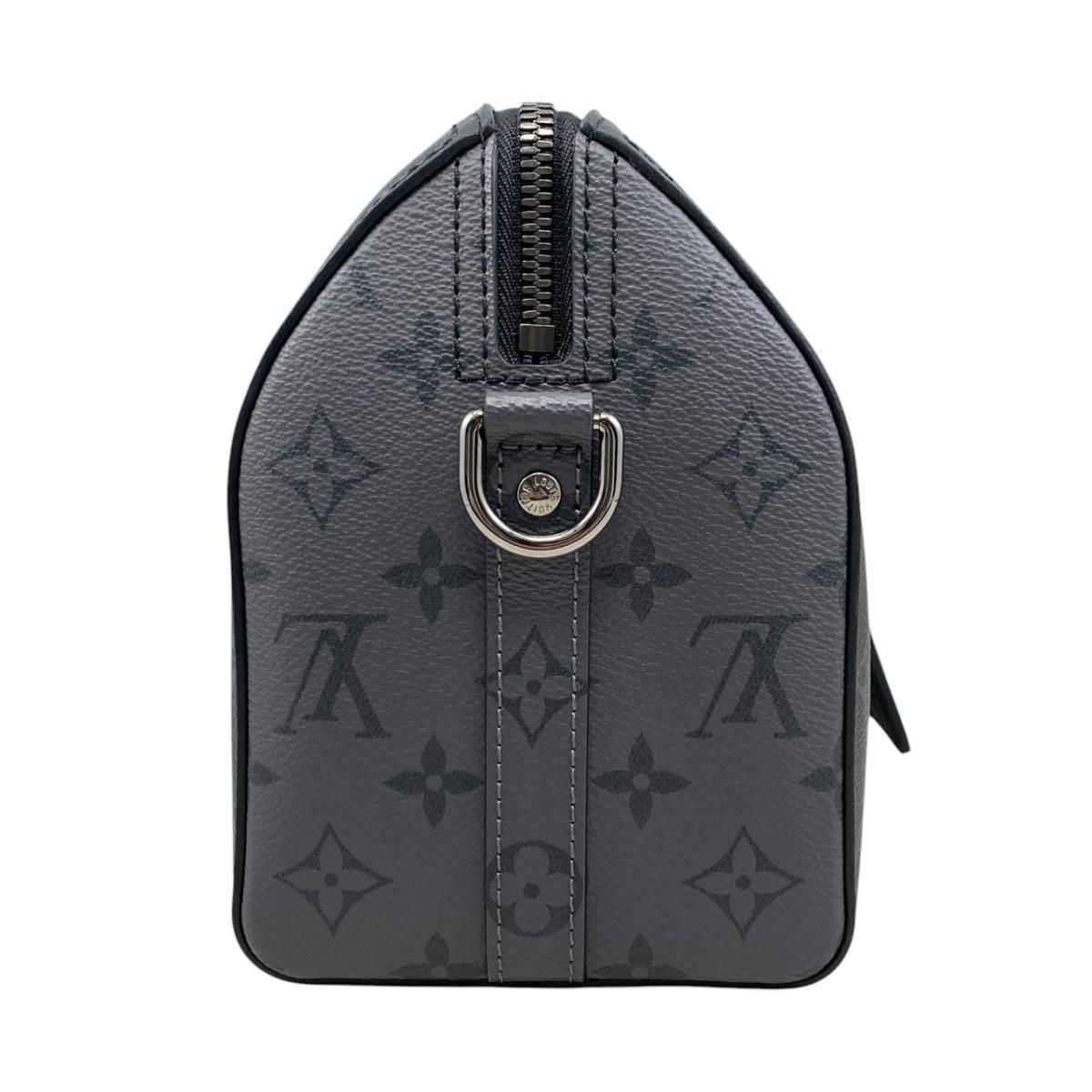 Louis Vuitton City Keepall Shoulder Bag Monogram Eclipse Black Gray — view 4