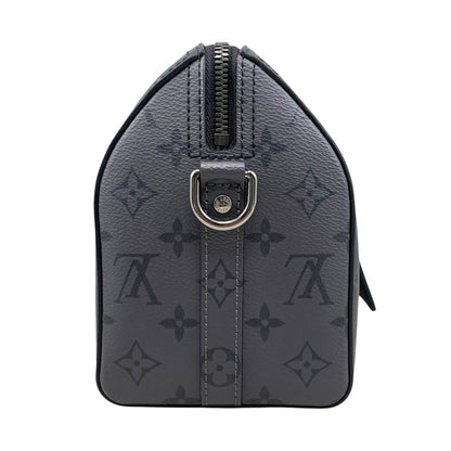Louis Vuitton City Keepall Shoulder Bag Monogram Eclipse Black Gray — view 4