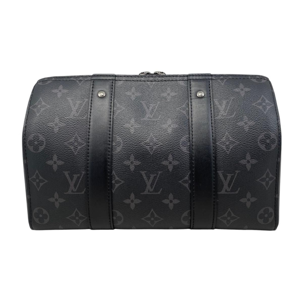 Louis Vuitton City Keepall Shoulder Bag Monogram Eclipse Black Gray — view 2