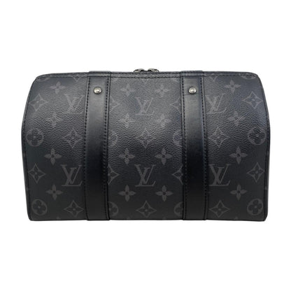 Louis Vuitton City Keepall Shoulder Bag Monogram Eclipse Black Gray — view 2