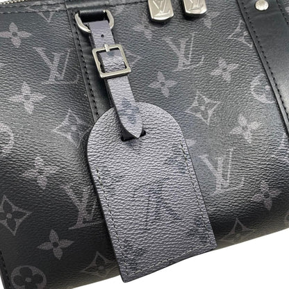 Louis Vuitton City Keepall Shoulder Bag Monogram Eclipse Black Gray — view 9