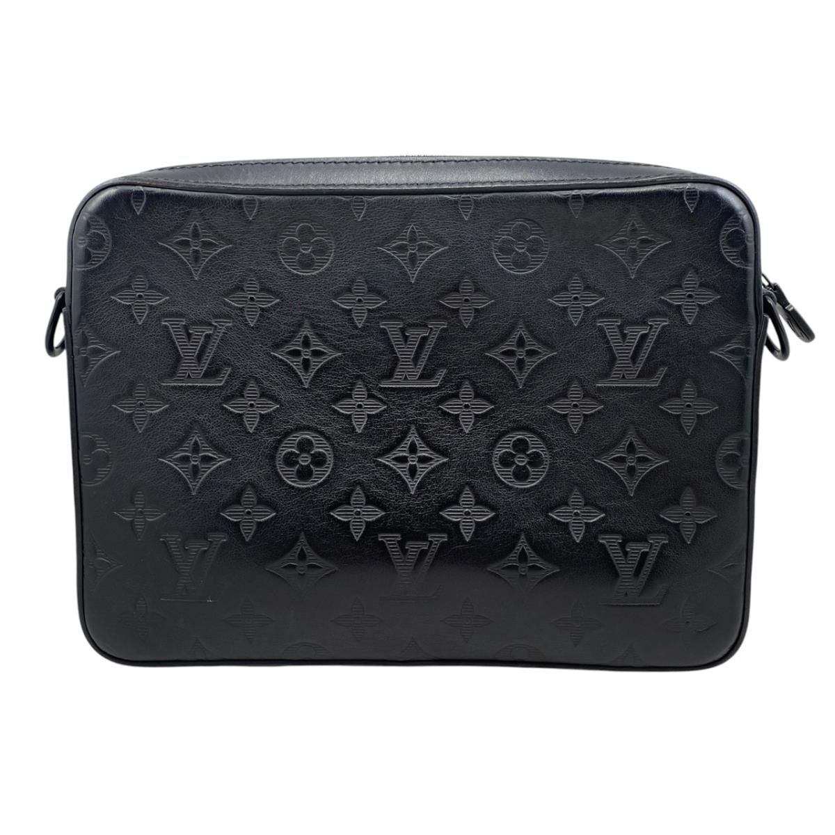 Louis Vuitton Shoulder Bag Duo Messenger Monogram Shadow Noir Black — view 2