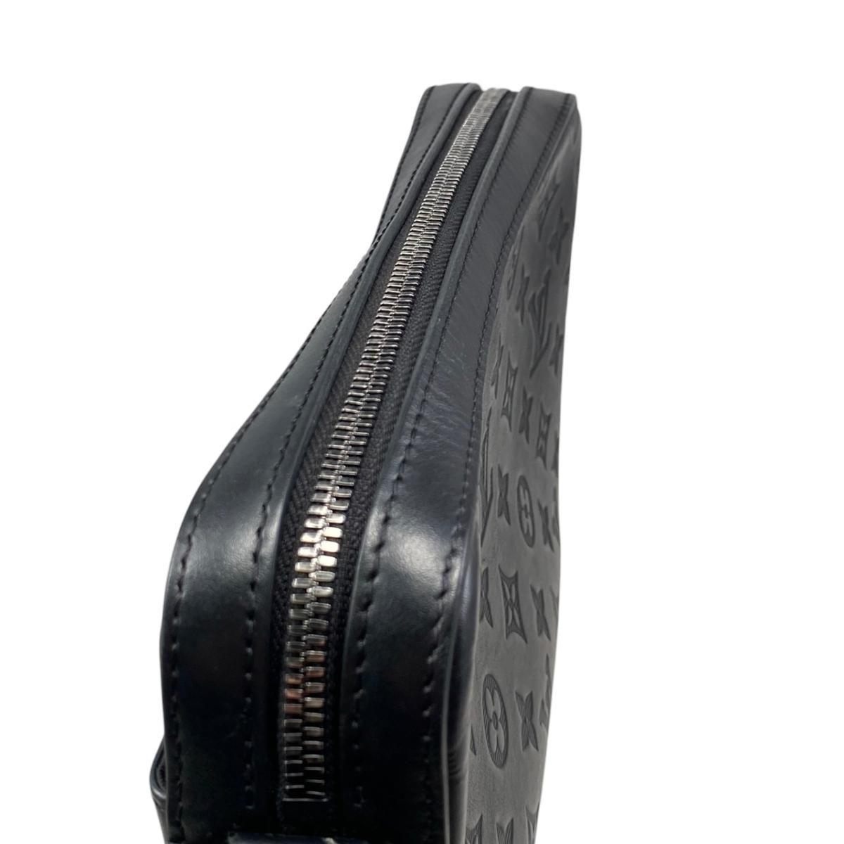 Louis Vuitton Shoulder Bag Duo Messenger Monogram Shadow Noir Black — view 7