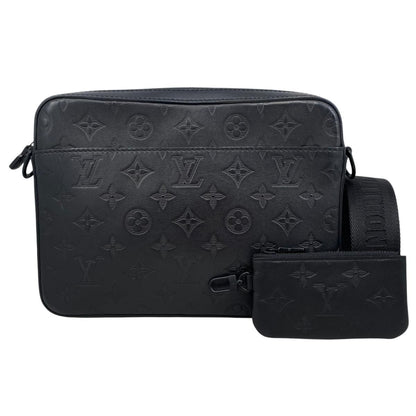 Louis Vuitton Shoulder Bag Duo Messenger Monogram Shadow Noir Black