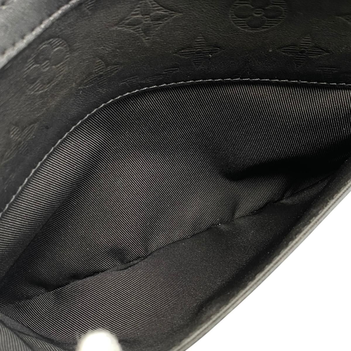 Louis Vuitton Shoulder Bag Duo Messenger Monogram Shadow Noir Black — view 8