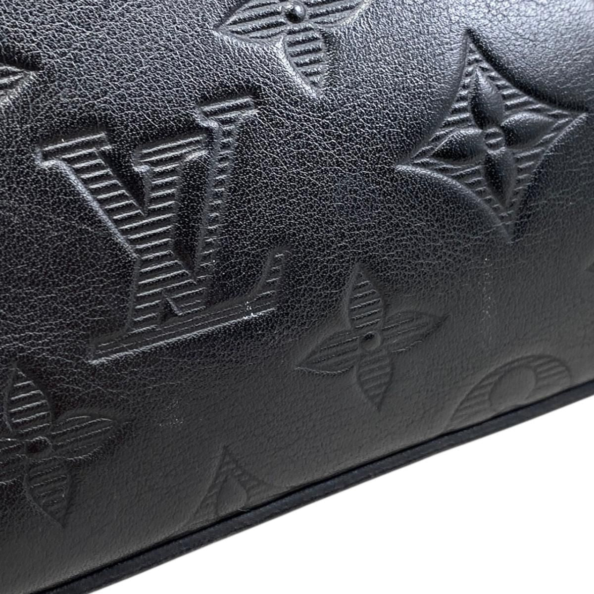 Louis Vuitton Shoulder Bag Duo Messenger Monogram Shadow Noir Black — view 6